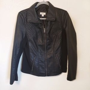 Vegan leather jacket S style Co moto motorcycle